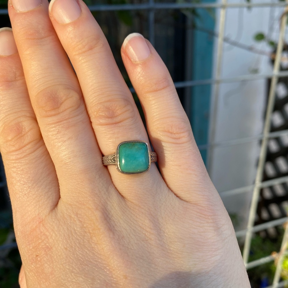 Sundance Silver Ring with Turquoise Stone
